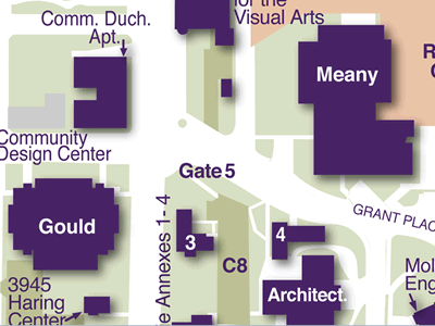 Gould Hall on Seattle Campus Map