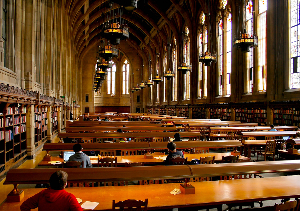 Reading Room in Suzzallo Library A Reading Room in Suzzallo Library A